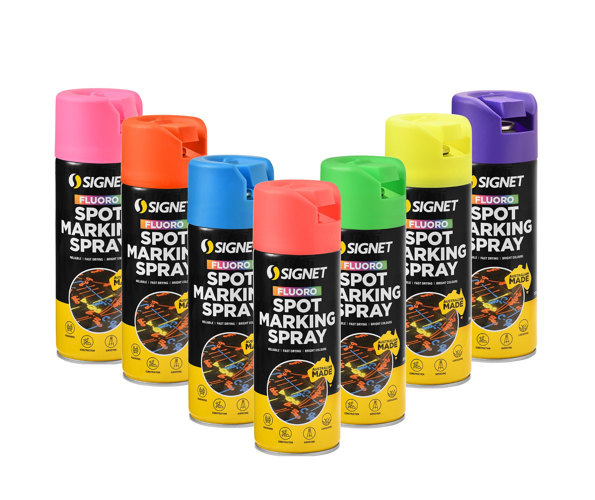 Buy Fluoro Spot Marking Spray Paint online at Total Supply.
